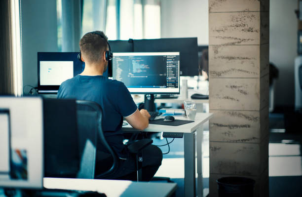 webdeveloper aan het werk